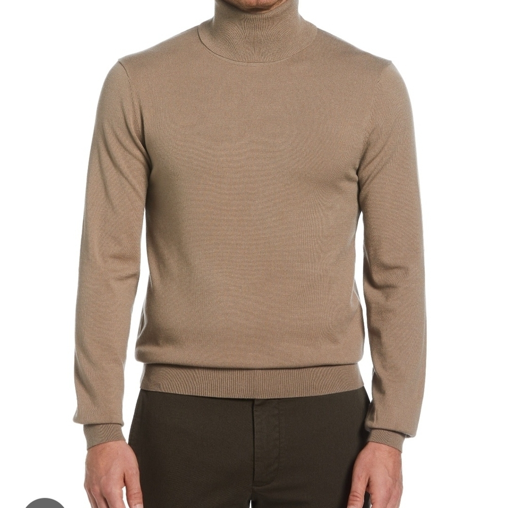 Perry Ellis Men's Brown Turtleneck Sweater